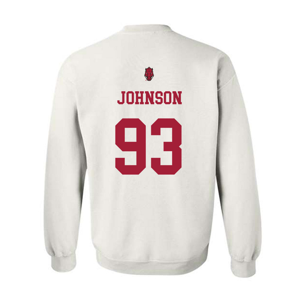 Arkansas - NCAA Football : Keiundre Johnson - Sports Shersey Crewneck Sweatshirt-1