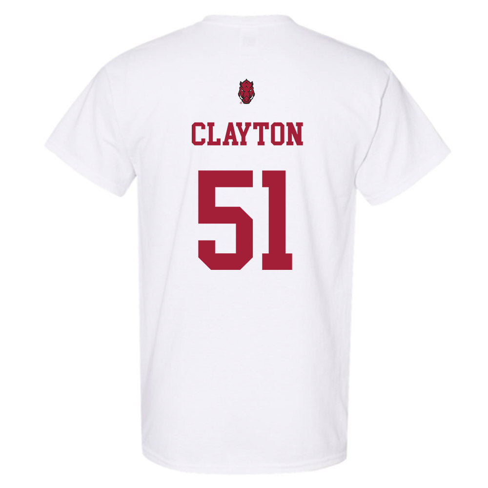 Arkansas - NCAA Football : Carey Clayton - Sports Shersey T-Shirt-1