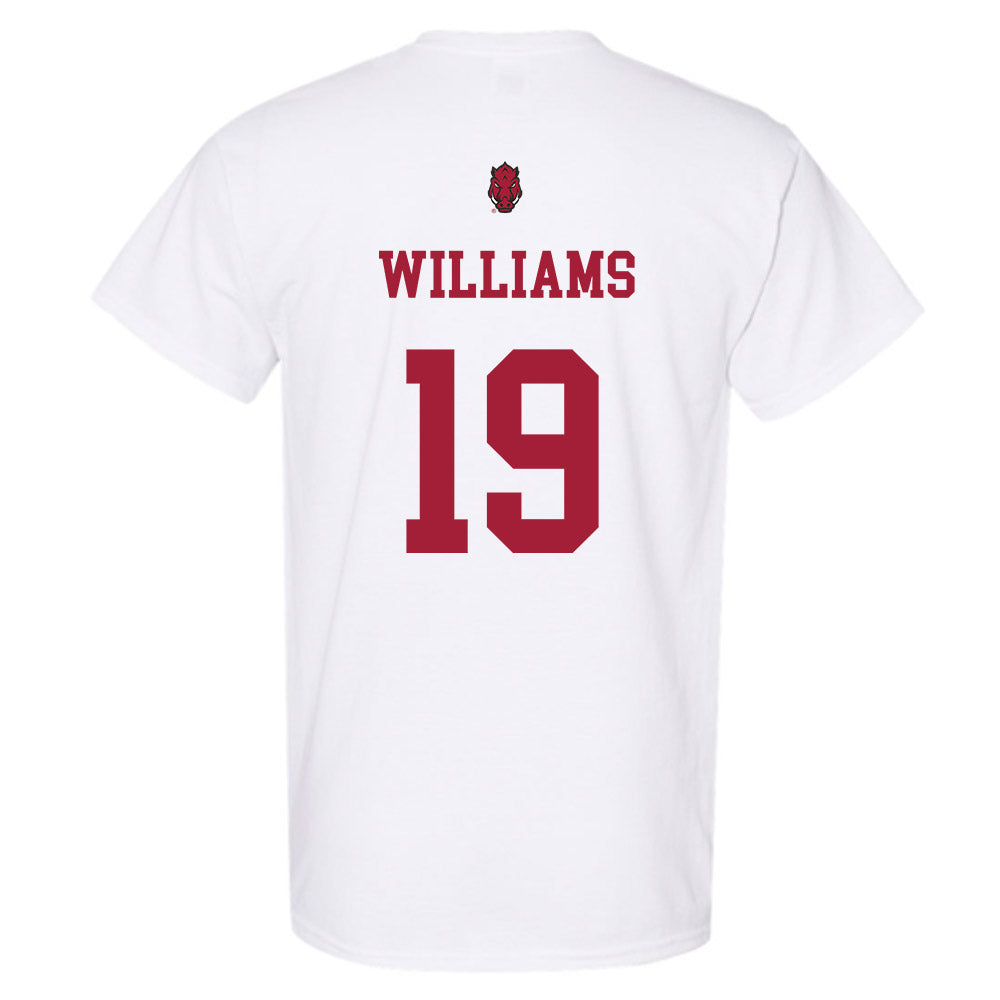 Arkansas - NCAA Football : Kyndrick Williams - Sports Shersey T-Shirt-1