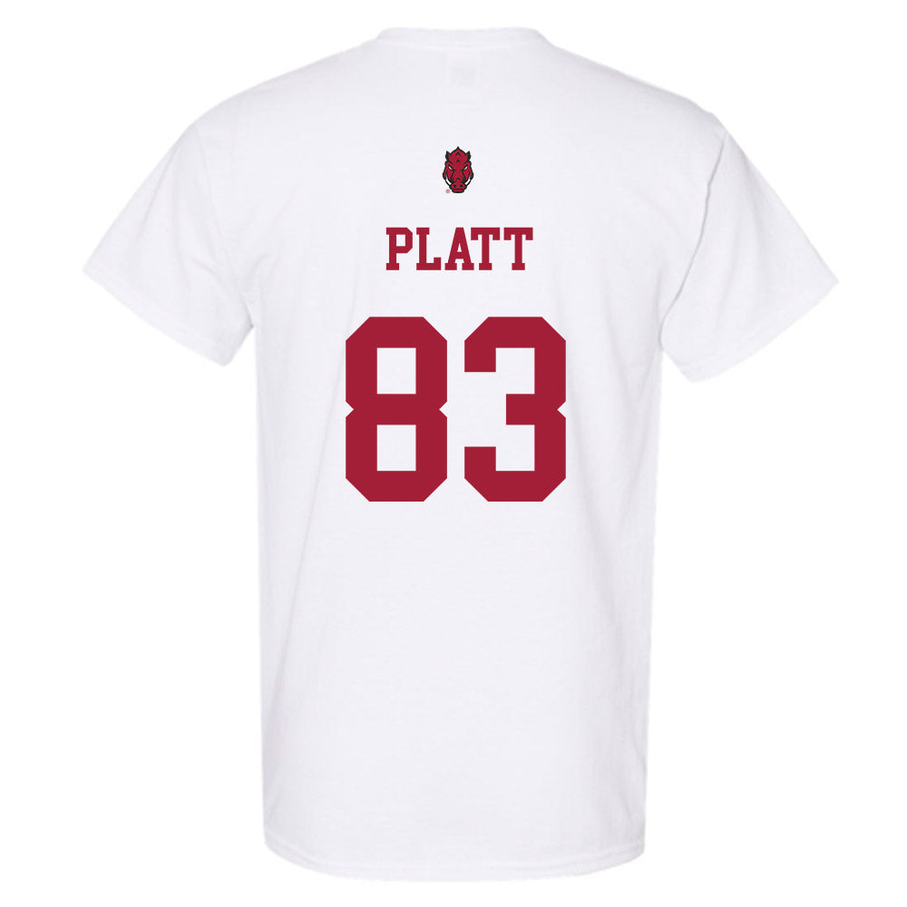 Arkansas - NCAA Football : Jaden Platt - Sports Shersey T-Shirt-1