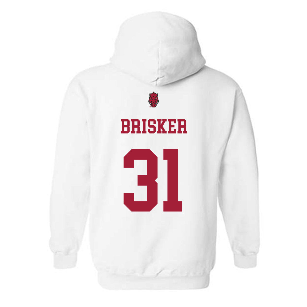Arkansas - NCAA Football : Blake Brisker - Sports Shersey Hooded Sweatshirt-1