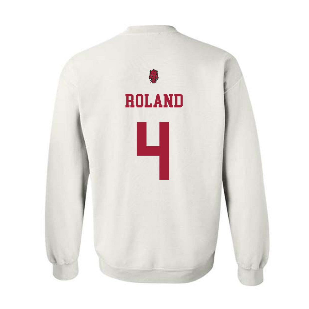 Arkansas - NCAA Football : Lakhi Roland - Sports Shersey Crewneck Sweatshirt-1