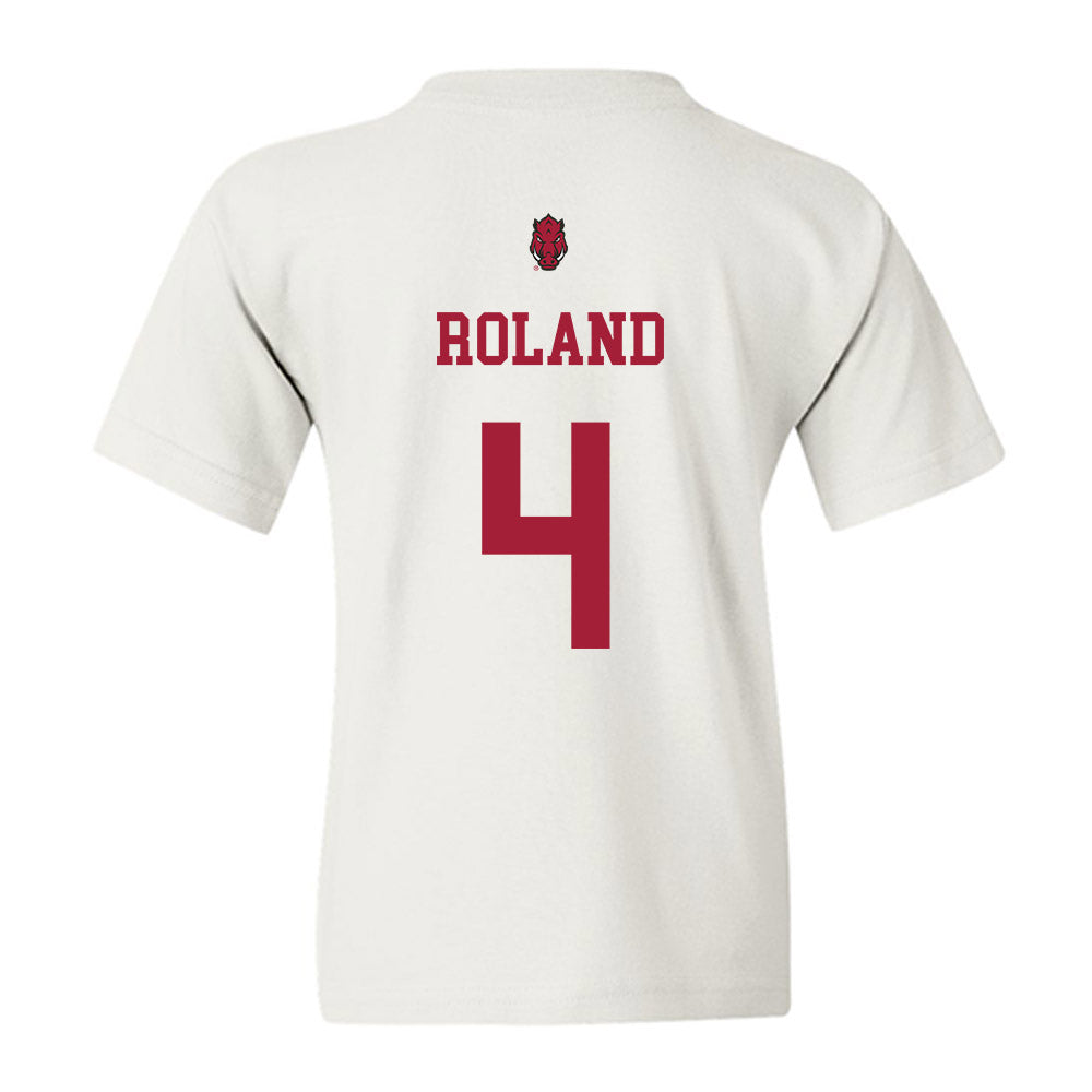 Arkansas - NCAA Football : Lakhi Roland - Sports Shersey Youth T-Shirt-1