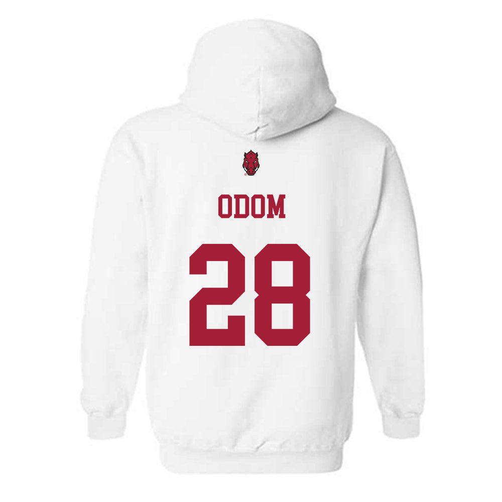 Arkansas - NCAA Football : Trajen Odom - Sports Shersey Hooded Sweatshirt-1
