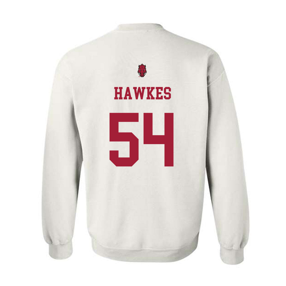 Arkansas - NCAA Football : Adam Hawkes - Sports Shersey Crewneck Sweatshirt-1