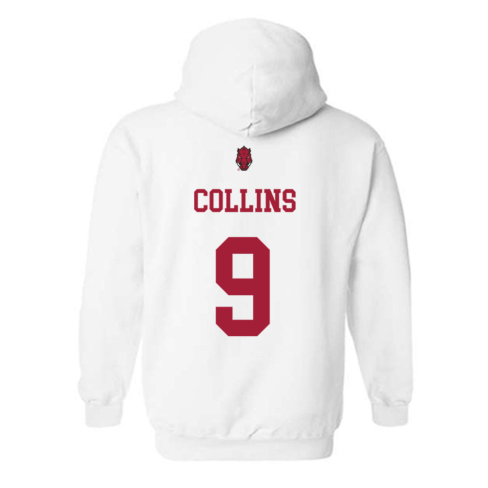 Arkansas - NCAA Football : Charleston Collins - Sports Shersey Hooded Sweatshirt