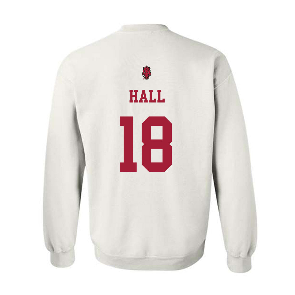 Arkansas - NCAA Football : Jude Hall - Sports Shersey Crewneck Sweatshirt-1