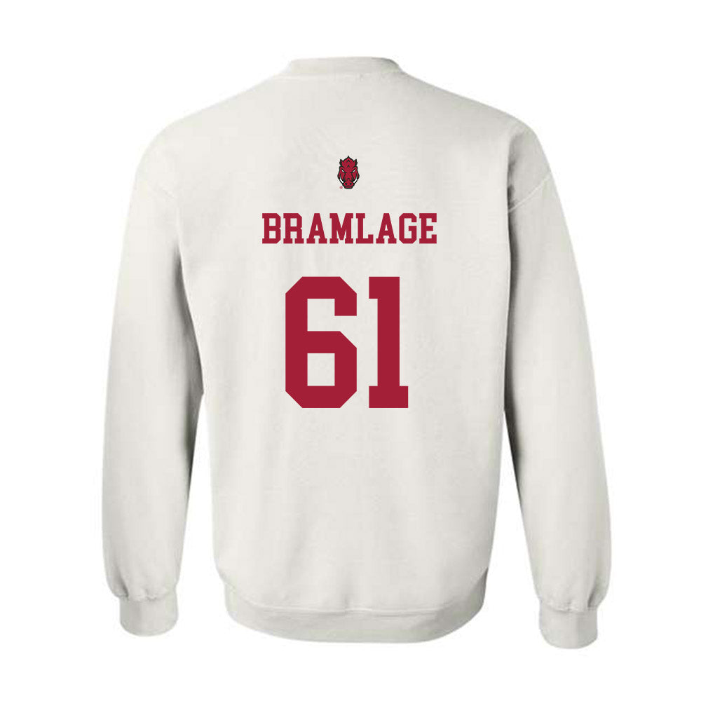 Arkansas - NCAA Football : Kaden Bramlage - Sports Shersey Crewneck Sweatshirt-1