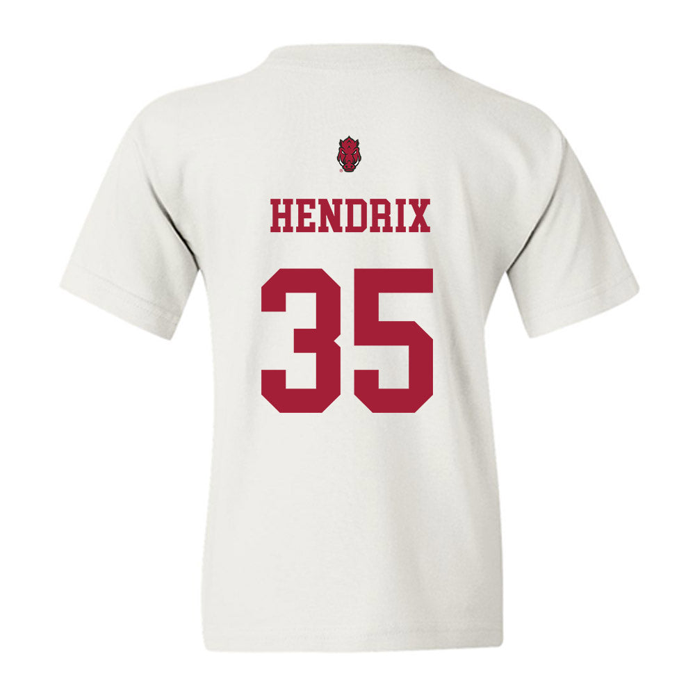 Arkansas - NCAA Football : Hutson Hendrix - Sports Shersey Youth T-Shirt-1