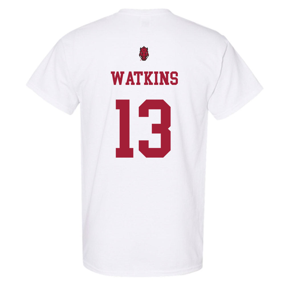 Arkansas - NCAA Football : Jelani Watkins - Sports Shersey T-Shirt-1