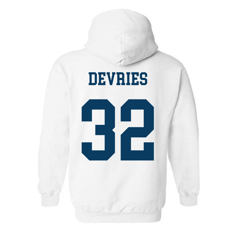 BYU - NCAA Football : Cannon DeVries - Generic Shersey Hooded Sweatshirt-1