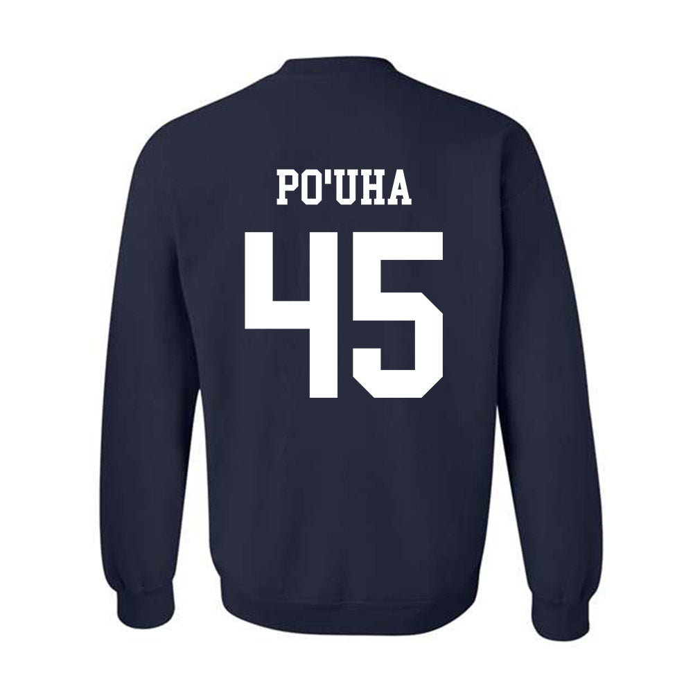 BYU - NCAA Football : Viliami Po'uha - Generic Shersey Crewneck Sweatshirt-1