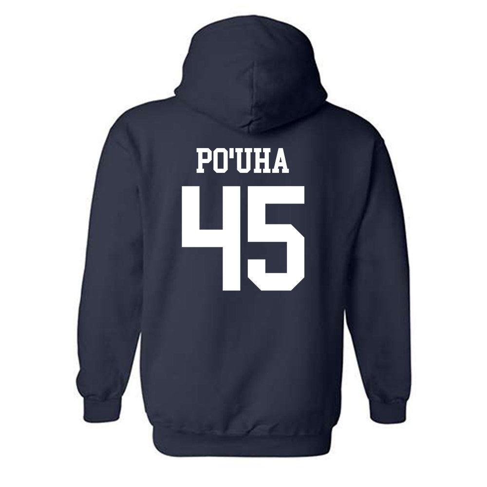 BYU - NCAA Football : Viliami Po'uha - Sports Shersey Hooded Sweatshirt-1
