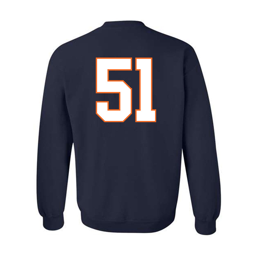Virginia - NCAA Football : Grayson Reid - Crewneck Sweatshirt-1