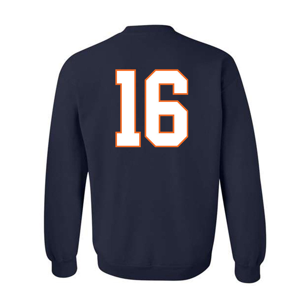 Virginia - NCAA Football : Ely Hamrick - Crewneck Sweatshirt-1
