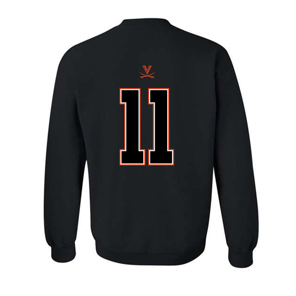 Virginia - NCAA Football : Maddox Marcellus - Crewneck Sweatshirt-1