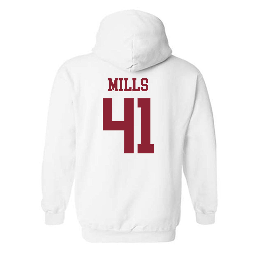 UMass - NCAA Football : Grant Mills - Hooded Sweatshirt-1