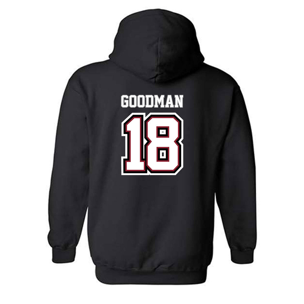UMass - NCAA Baseball : Michael Goodman - Classic Shersey Hooded Sweatshirt-1