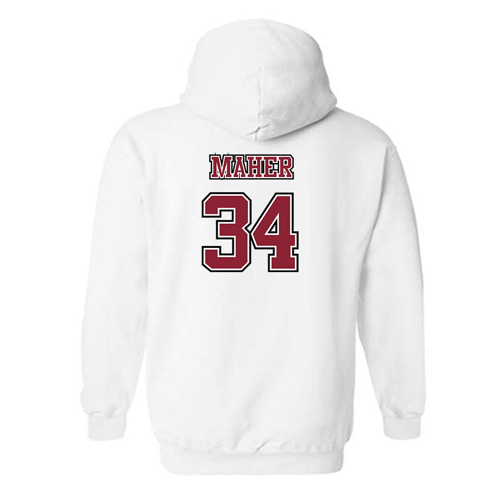 UMass - NCAA Men's Lacrosse : Liam Maher - Sports Shersey Hooded Sweatshirt-1