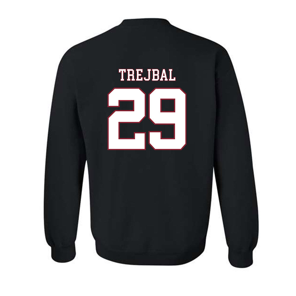 UMass - NCAA Men's Ice Hockey : Tobias Trejbal - Sports Shersey Crewneck Sweatshirt-1