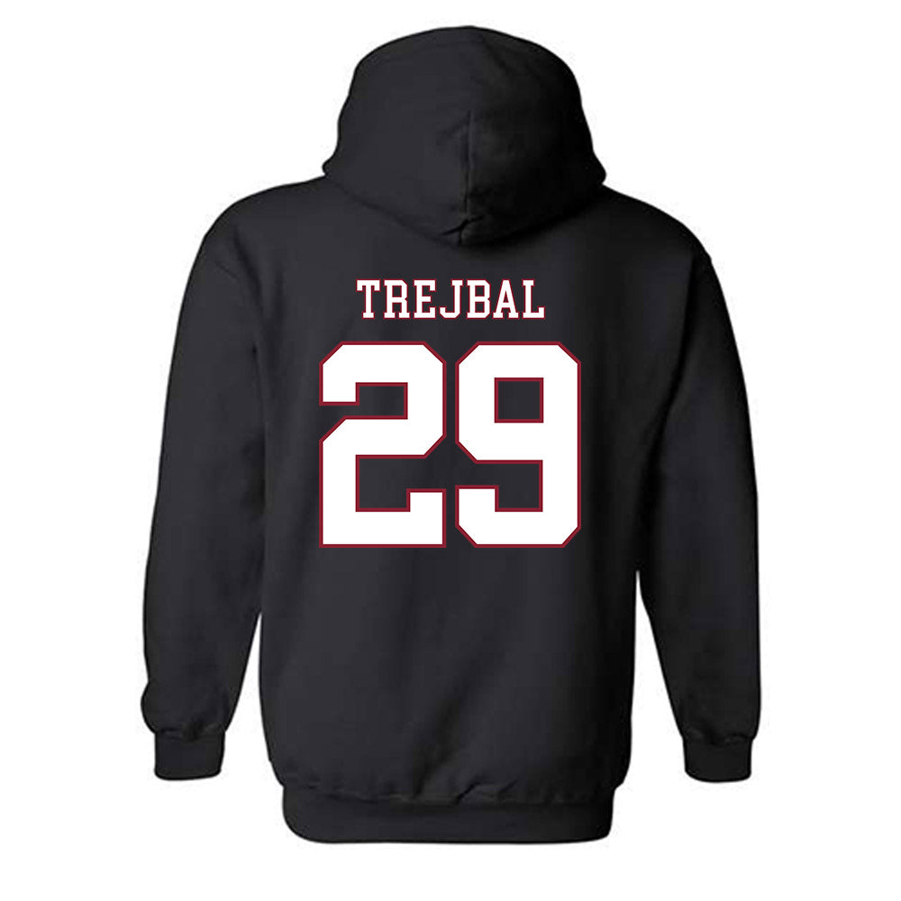 UMass - NCAA Men's Ice Hockey : Tobias Trejbal - Sports Shersey Hooded Sweatshirt-1