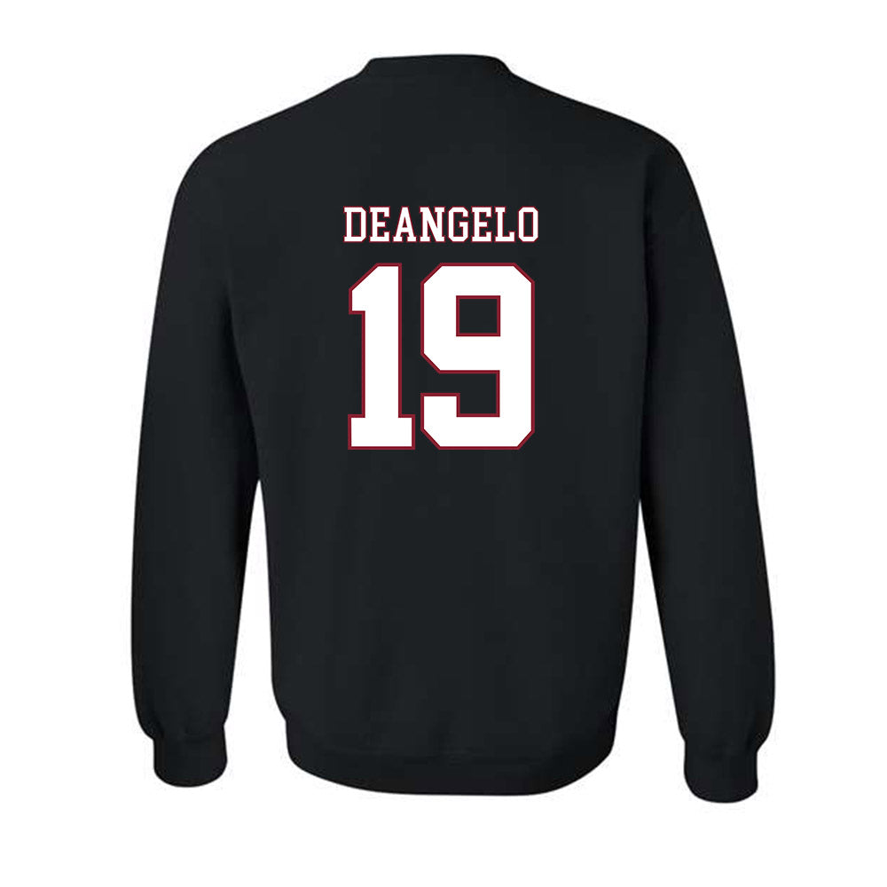 UMass - NCAA Men's Ice Hockey : Mikey DeAngelo - Sports Shersey Crewneck Sweatshirt-1
