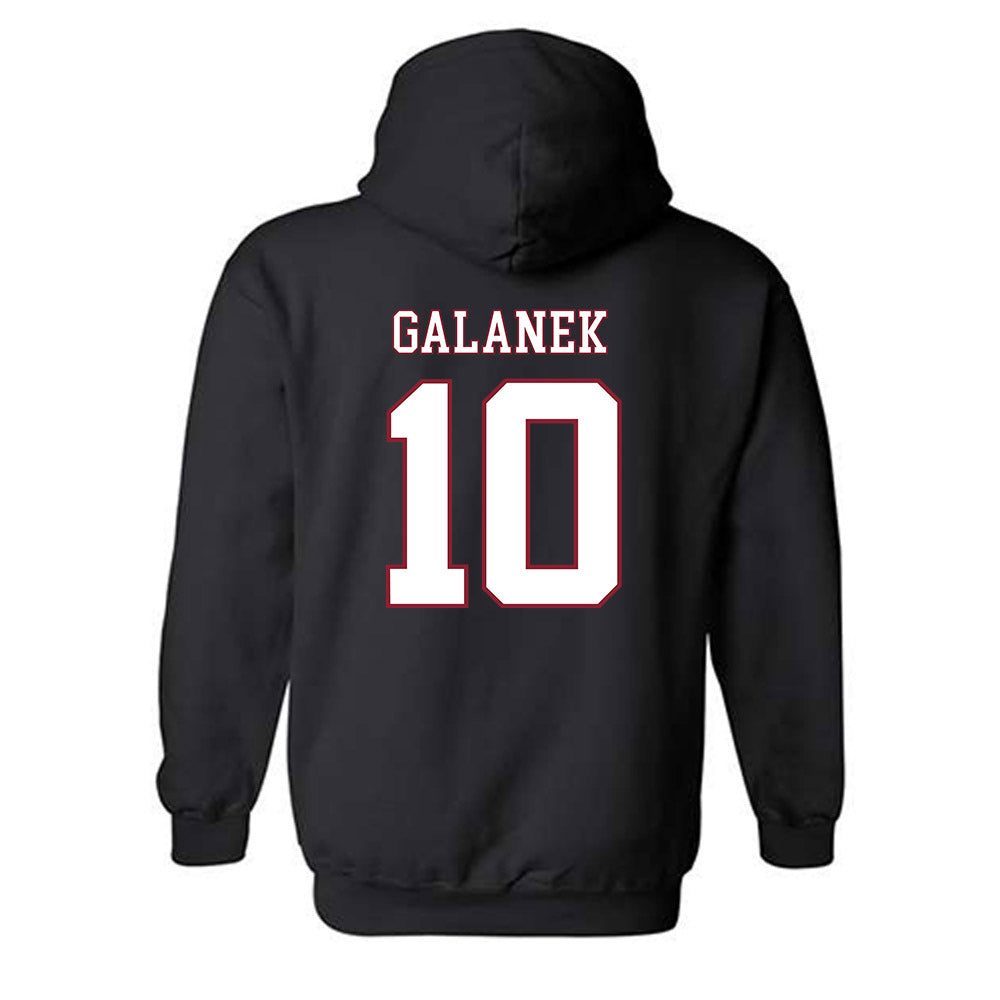 UMass - NCAA Men's Ice Hockey : Jack Galanek - Sports Shersey Hooded Sweatshirt-1