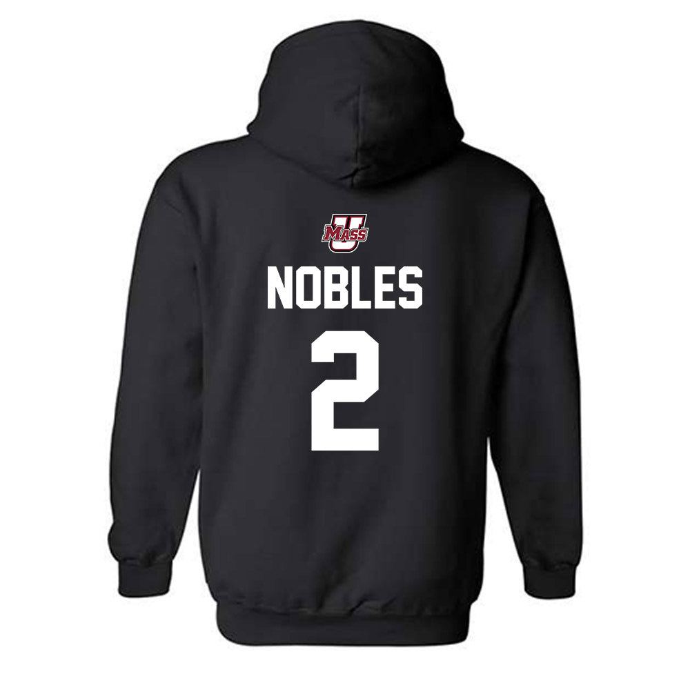 UMass - NCAA Football : Joshua Nobles - Classic Shersey Hooded Sweatshirt-1