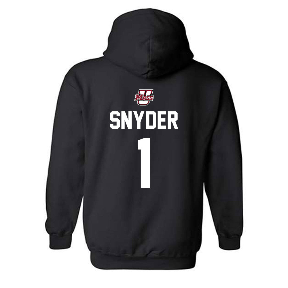 UMass - NCAA Football : DD Snyder - Classic Shersey Hooded Sweatshirt-1