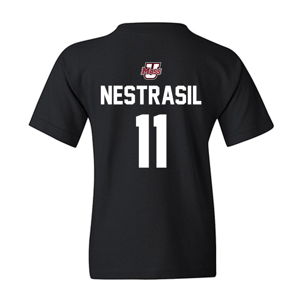 UMass - NCAA Men's Ice Hockey : Vaclav Nestrasil - Classic Shersey Youth T-Shirt-1