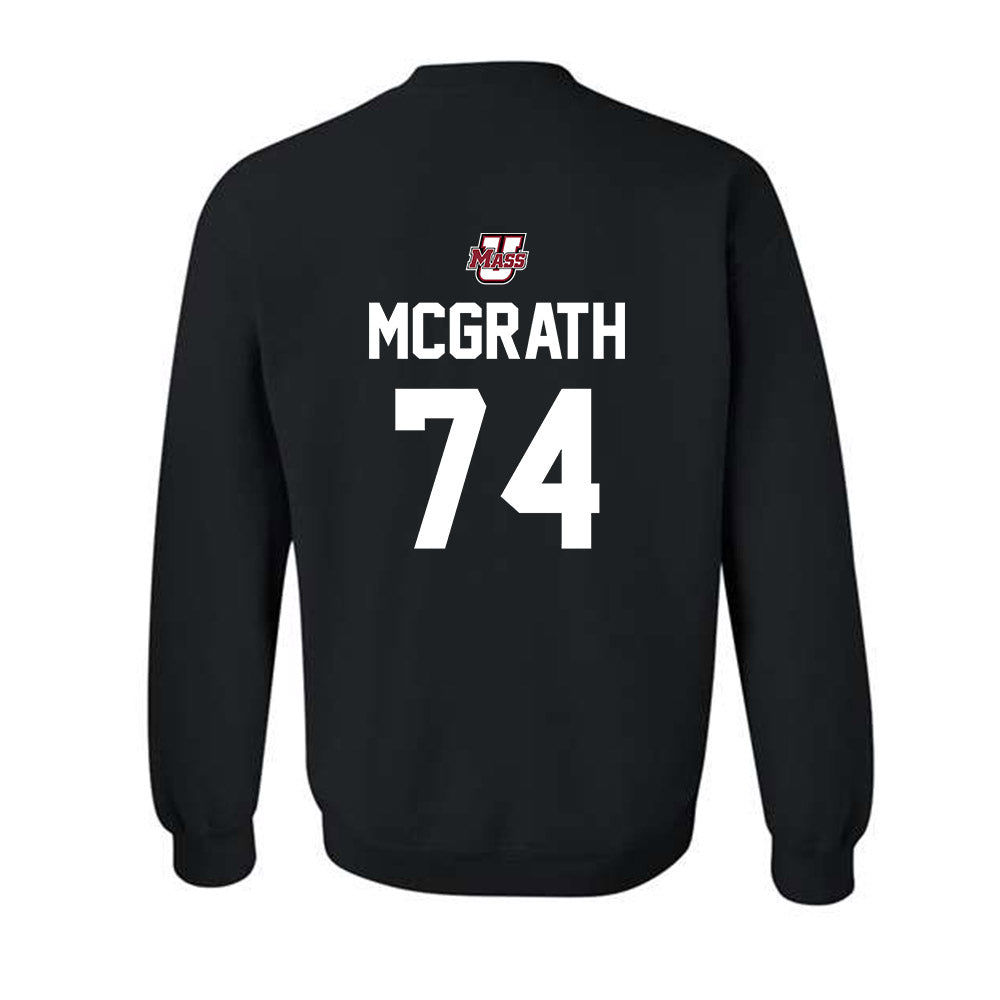 UMass - NCAA Football : Jake McGrath - Classic Shersey Crewneck Sweatshirt-1