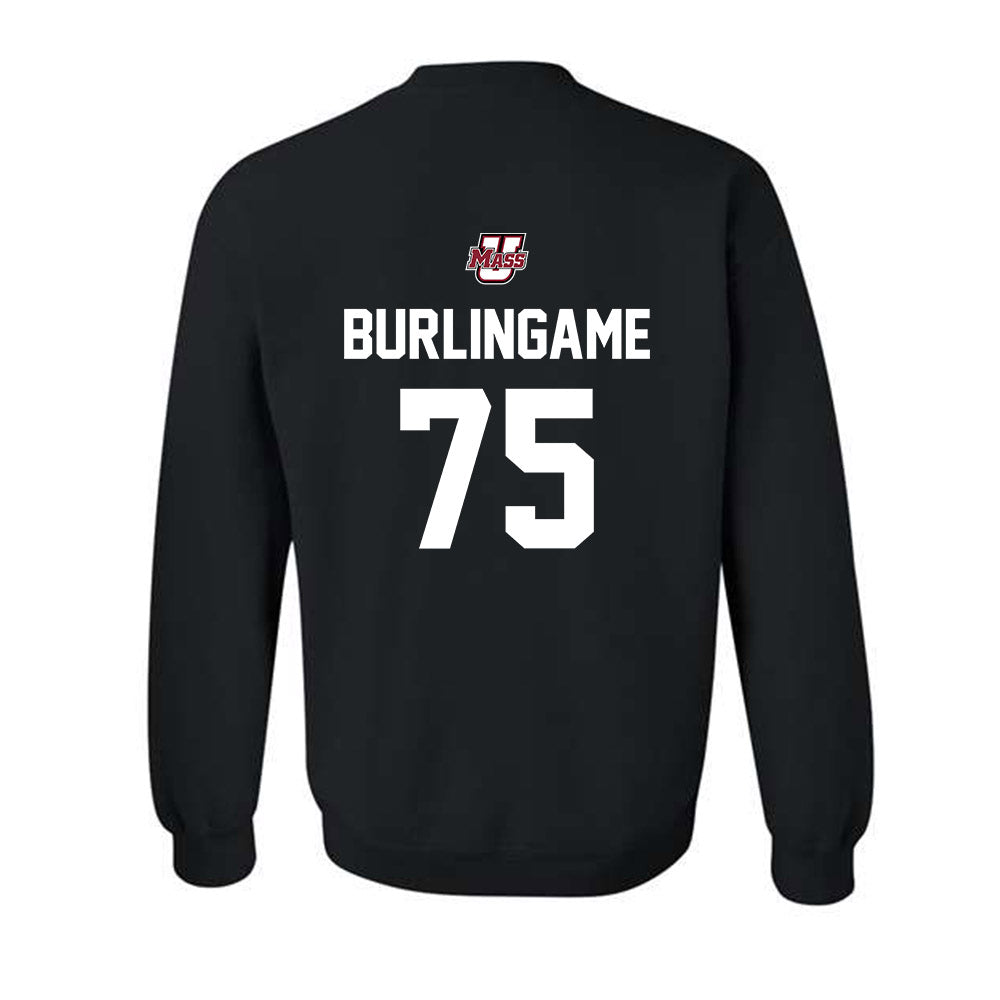 UMass - NCAA Football : Tanner Burlingame - Classic Shersey Crewneck Sweatshirt-1