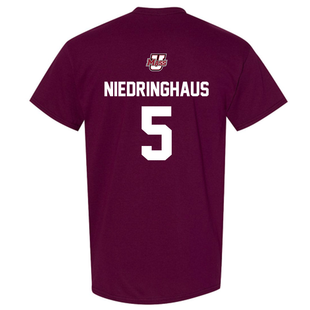 UMass - NCAA Baseball : Jack Niedringhaus - Sports Shersey T-Shirt-1