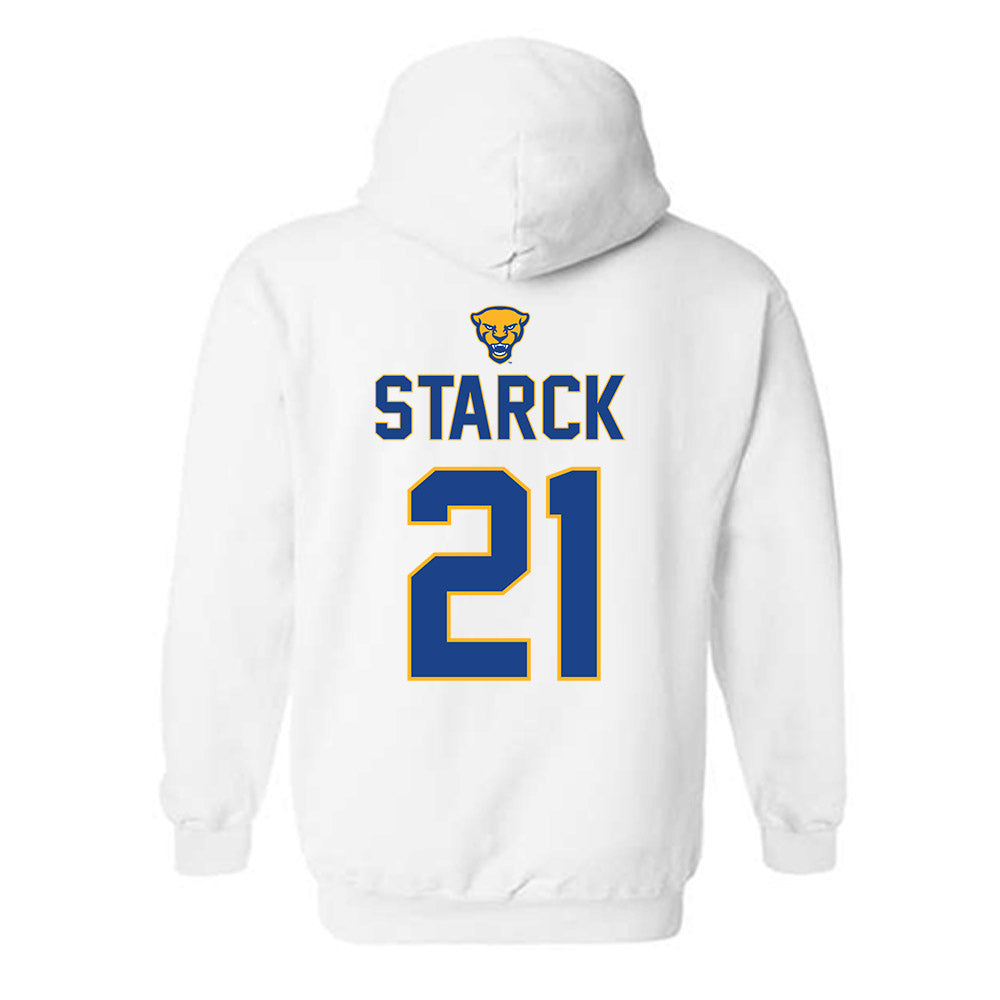 Pittsburgh - NCAA Women's Volleyball : Izzy Starck - Sports Shersey Hooded Sweatshirt-1