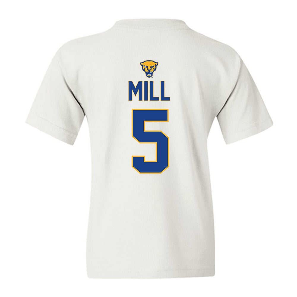 Pittsburgh - NCAA Women's Lacrosse : Madeline Mill - Sports Shersey Youth T-Shirt-1