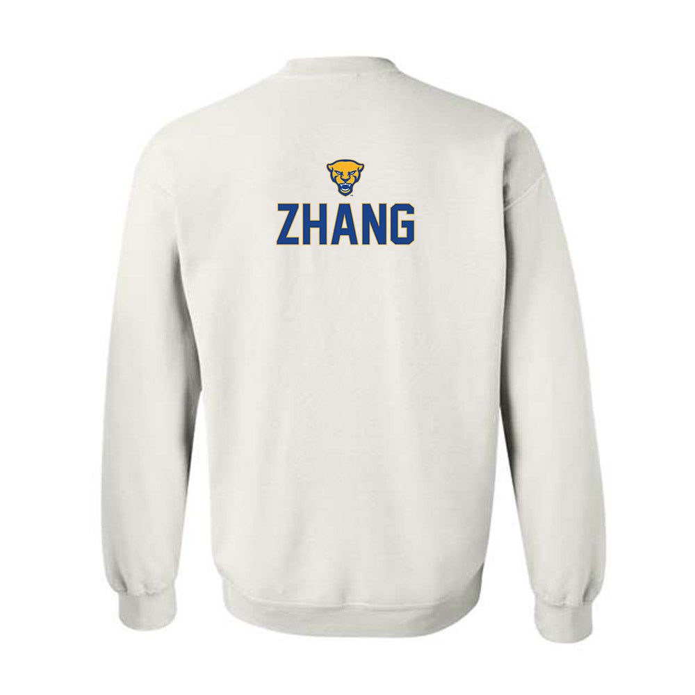 Pittsburgh - NCAA Men's Swimming & Diving : Chenyuan Zhang - Sports Shersey Crewneck Sweatshirt-1
