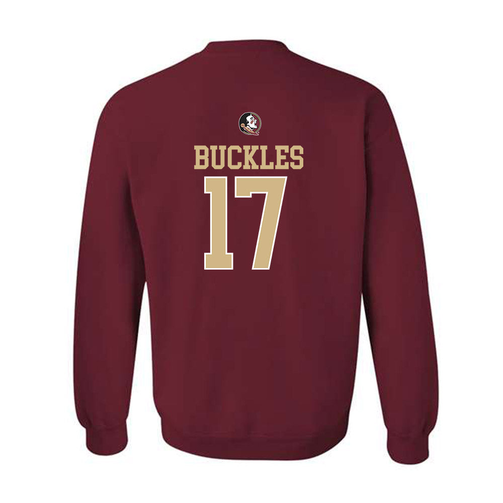 FSU - NCAA Baseball : Charlie Buckles - Classic Shersey Crewneck Sweatshirt-1
