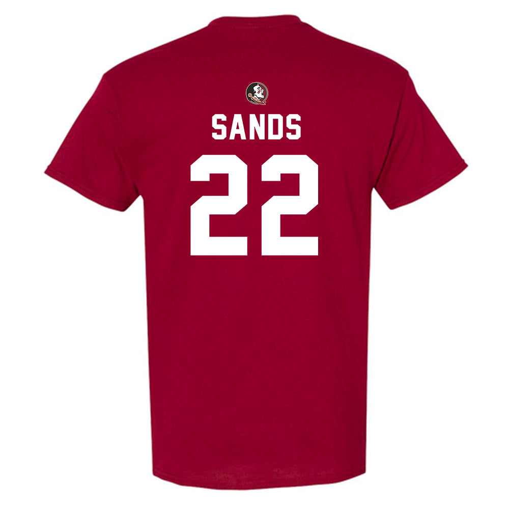 FSU - NCAA Football : Gemari Sands - Sports Shersey T-Shirt-1