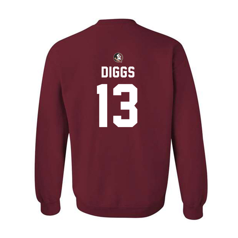 FSU - NCAA Football : Deamontae Diggs - Sports Shersey Crewneck Sweatshirt-1