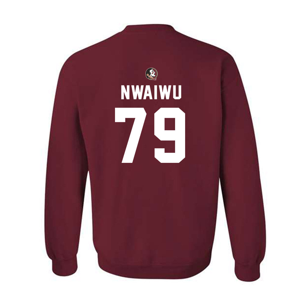 FSU - NCAA Football : Chimdia Nwaiwu - Sports Shersey Crewneck Sweatshirt-1