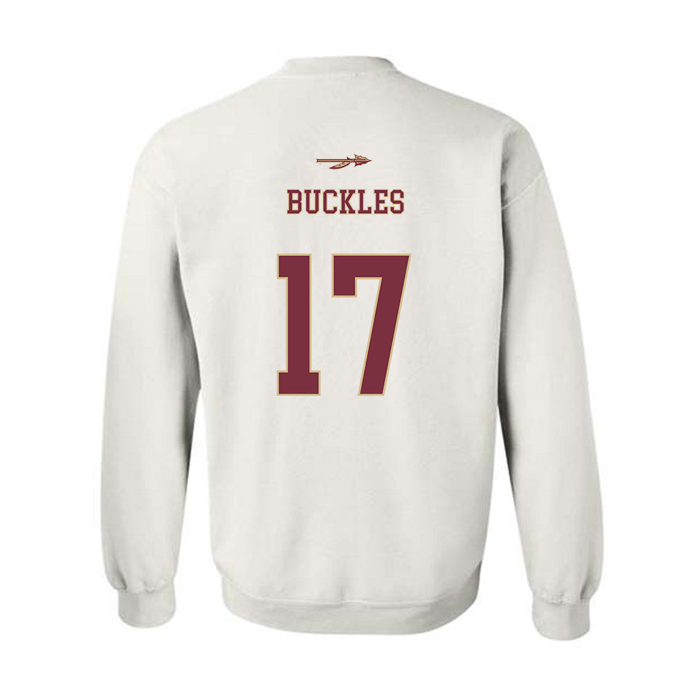 FSU - NCAA Baseball : Charlie Buckles - Sports Shersey Crewneck Sweatshirt-1