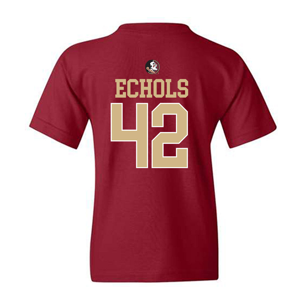 FSU - NCAA Baseball : Jake Echols - Sports Shersey Youth T-Shirt-1