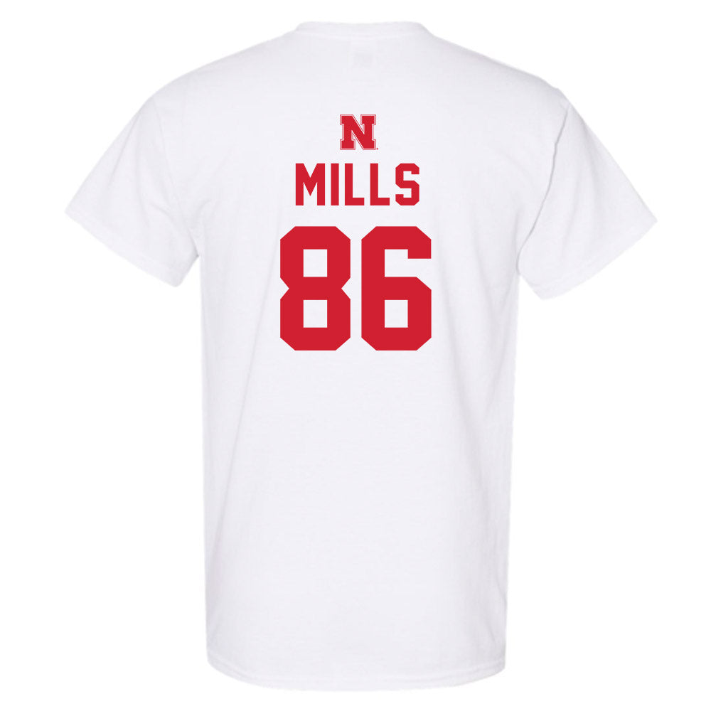 Nebraska - NCAA Football : Cortez Mills - Sports Shersey T-Shirt-1
