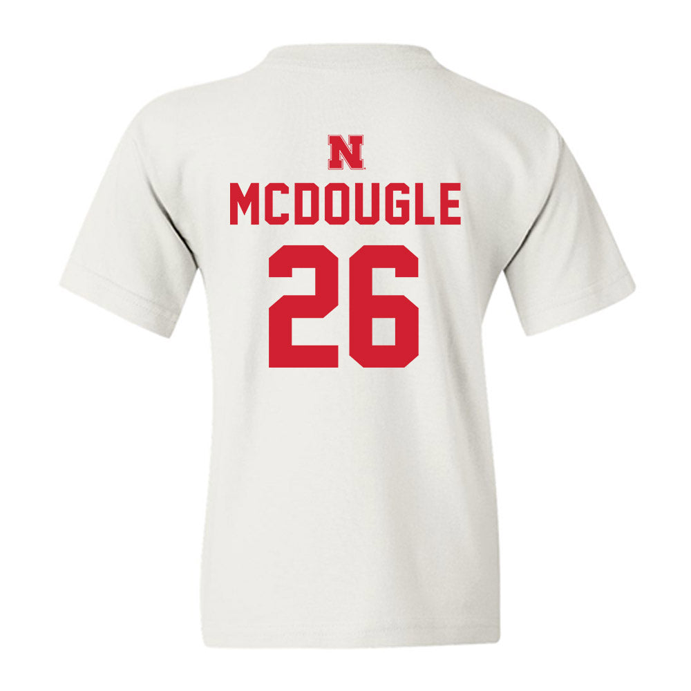 Nebraska - NCAA Football : Dwayne Mcdougle - Sports Shersey Youth T-Shirt-1
