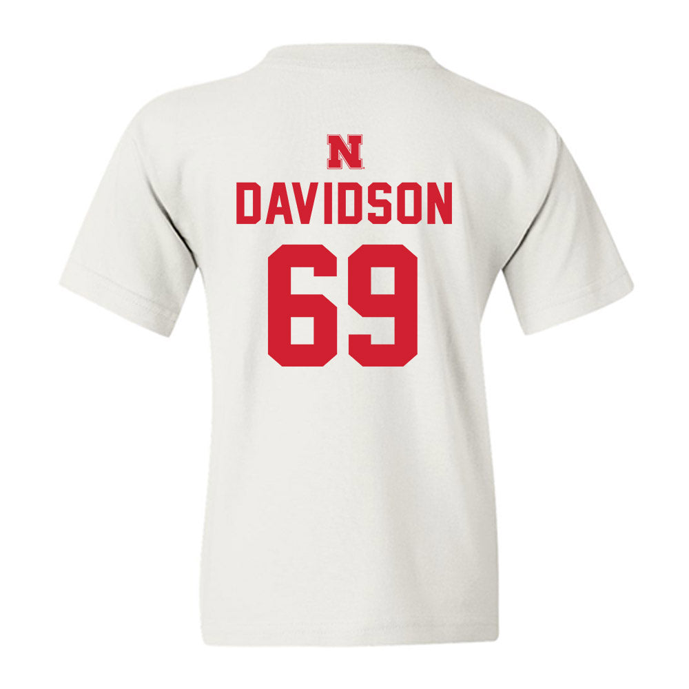 Nebraska - NCAA Football : Landen Davidson - Sports Shersey Youth T-Shirt-1