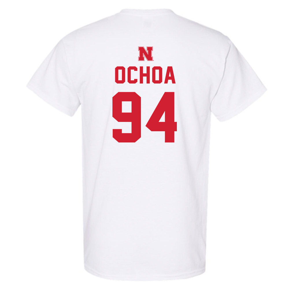 Nebraska - NCAA Football : Jordan Ochoa - Sports Shersey T-Shirt-1