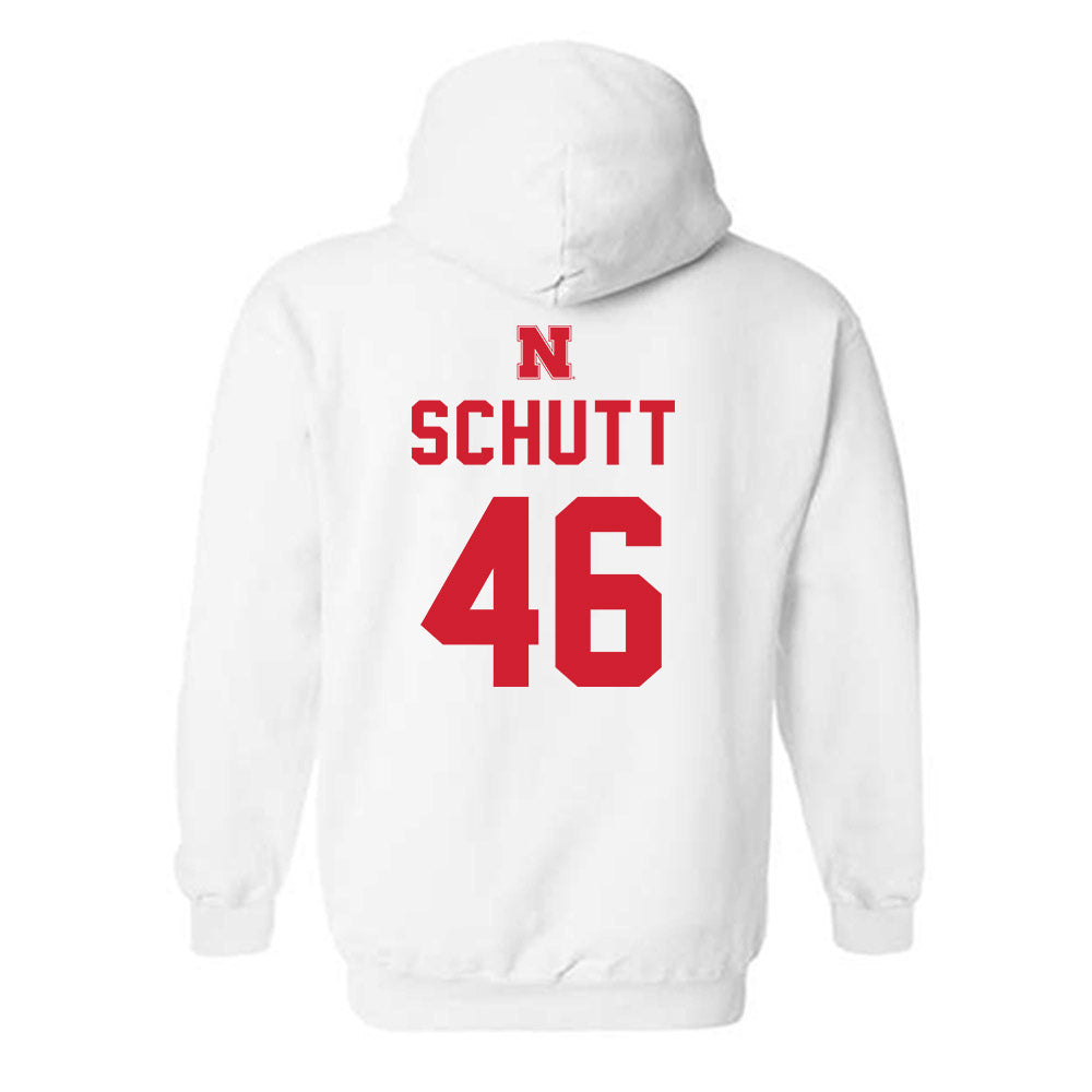 Nebraska - NCAA Football : Connor Schutt - Sports Shersey Hooded Sweatshirt-1
