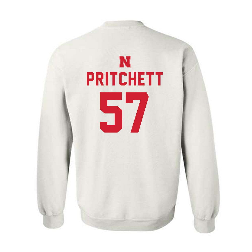 Nebraska - NCAA Football : Elijah Pritchett - Sports Shersey Crewneck Sweatshirt-1