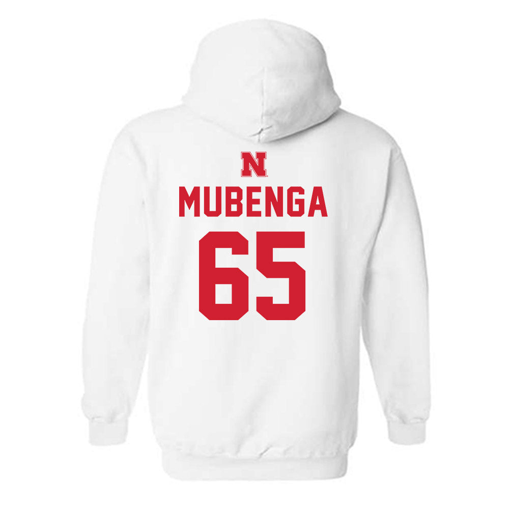 Nebraska - NCAA Football : Paul Mubenga - Sports Shersey Hooded Sweatshirt-1
