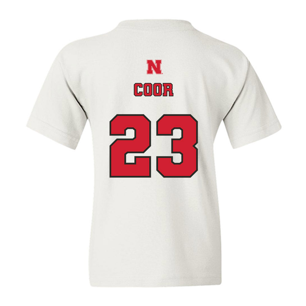 Nebraska - NCAA Softball : Hannah Coor - Sports Shersey Youth T-Shirt-1